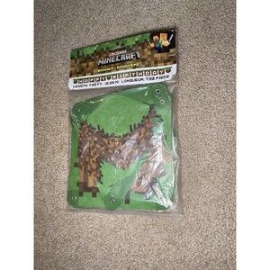 Minecraft Happy Birthday Banner 7.82ft Party Decoration New